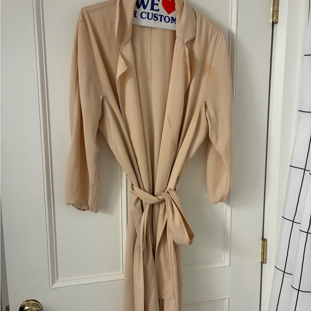Aritzia Tan Women's light weight Trench Coat/Blazer